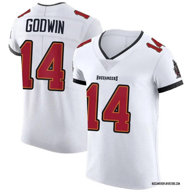 Nike Chris Godwin Tampa Bay Buccaneers Elite White Vapor Jersey - Men's