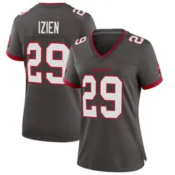 Nike Christian Izien Tampa Bay Buccaneers Game Pewter Alternate Jersey - Women's