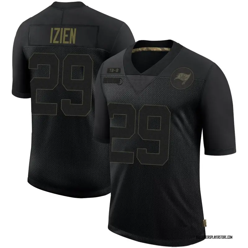 Nike Christian Izien Tampa Bay Buccaneers Limited Black 2020 Salute To Service Jersey - Men's