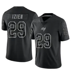 Nike Christian Izien Tampa Bay Buccaneers Limited Black Reflective Jersey - Youth