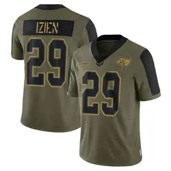 Nike Christian Izien Tampa Bay Buccaneers Limited Olive 2021 Salute To Service Jersey - Men's