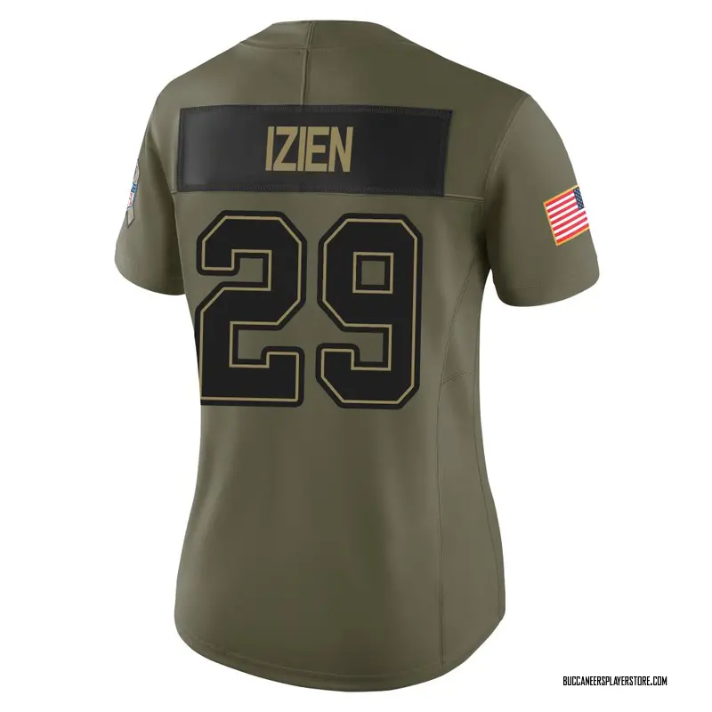 Nike Christian Izien Tampa Bay Buccaneers Limited Olive 2025 Salute to Service Jersey - Women's