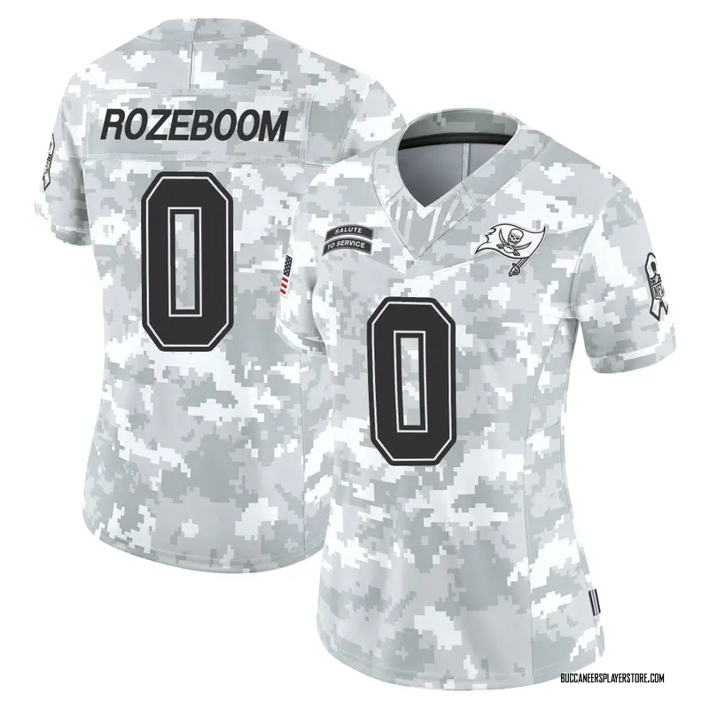 Nike Christian Rozeboom Tampa Bay Buccaneers Limited Arctic Camo 2024 Salute to Service Jersey - Women's
