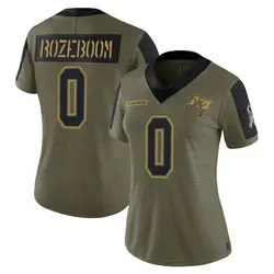 Nike Christian Rozeboom Tampa Bay Buccaneers Limited Olive 2021 Salute To Service Jersey - Women's