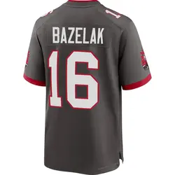 Nike Connor Bazelak Tampa Bay Buccaneers Game Pewter Alternate Jersey - Youth