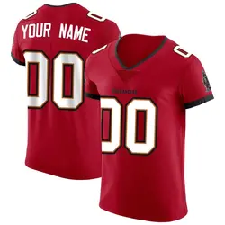 Nike Custom Tampa Bay Buccaneers Elite Red Vapor Jersey - Men's