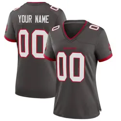 Nike Custom Tampa Bay Buccaneers Game Pewter Alternate Jersey - Women's
