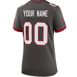 Nike Custom Tampa Bay Buccaneers Game Pewter Alternate Jersey - Women's