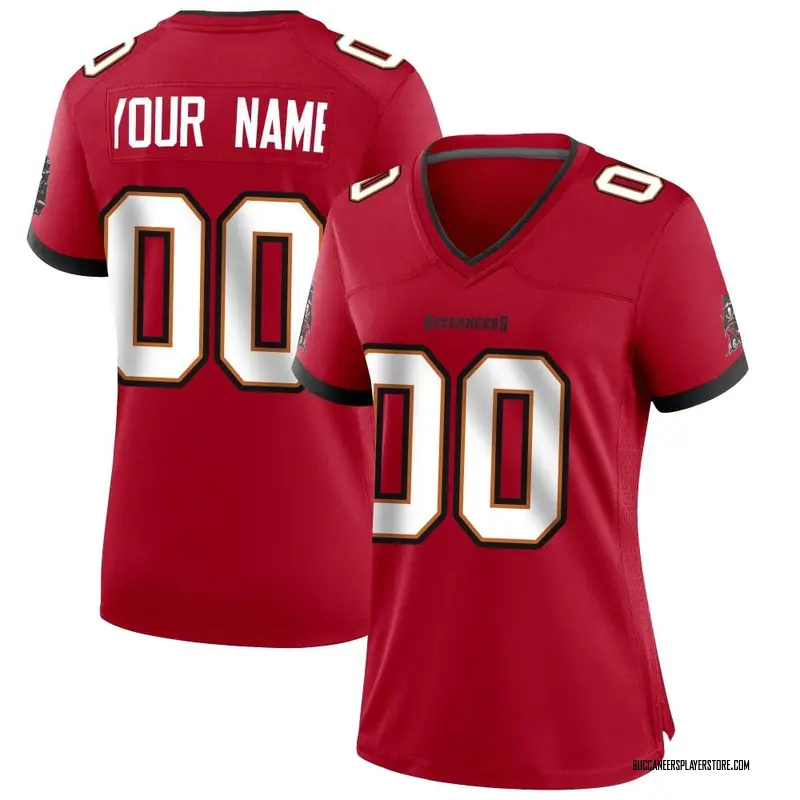 Nike Custom Tampa Bay Buccaneers Game Red Team Color Jersey - Women's