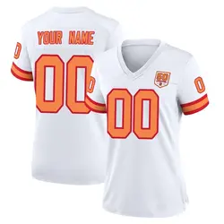 Nike Custom Tampa Bay Buccaneers Game White '76 50th Season Jersey - Women's