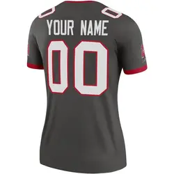 Nike Custom Tampa Bay Buccaneers Legend Pewter Alternate Jersey - Women's