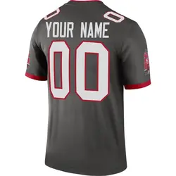 Nike Custom Tampa Bay Buccaneers Legend Pewter Alternate Jersey - Youth