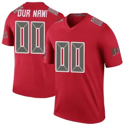 Nike Custom Tampa Bay Buccaneers Legend Red Color Rush Jersey - Men's