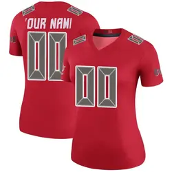 Nike Custom Tampa Bay Buccaneers Legend Red Color Rush Jersey - Women's