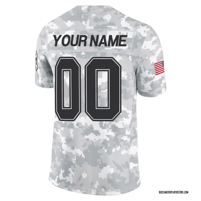 Nike Custom Tampa Bay Buccaneers Limited Arctic Camo 2024 Salute to Service Jersey - Men's