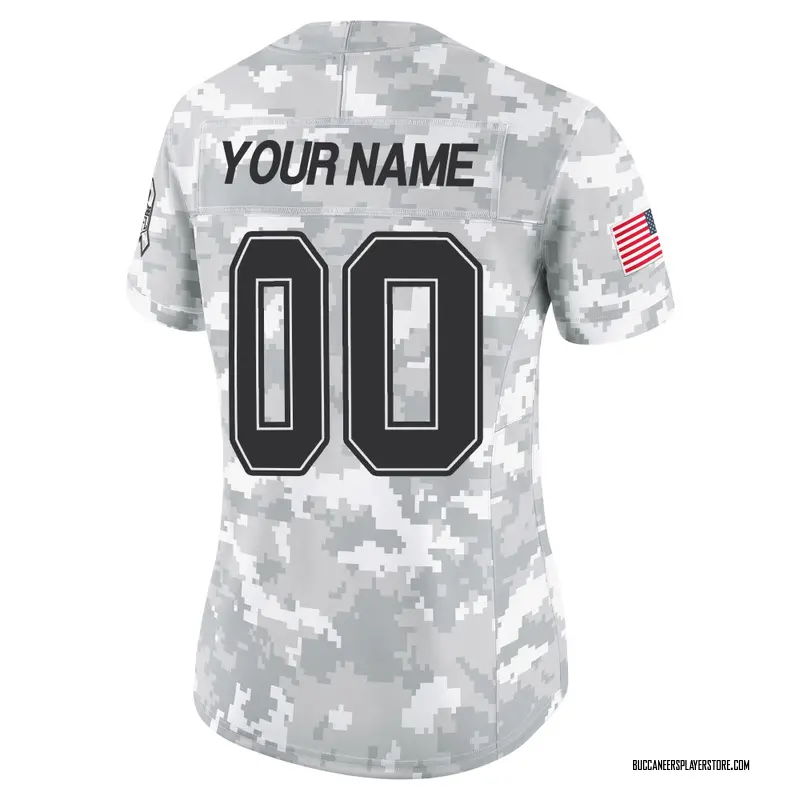 Nike Custom Tampa Bay Buccaneers Limited Arctic Camo 2024 Salute to Service Jersey - Women's
