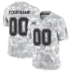 Nike Custom Tampa Bay Buccaneers Limited Arctic Camo 2024 Salute to Service Jersey - Youth
