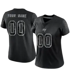 Nike Custom Tampa Bay Buccaneers Limited Black Reflective Jersey - Women's