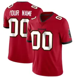 Nike Custom Tampa Bay Buccaneers Limited Red Team Color Vapor Untouchable Jersey - Men's