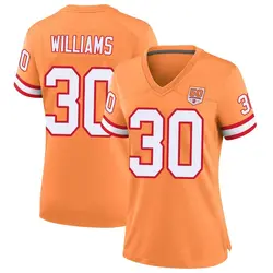 Nike D.J. Williams Tampa Bay Buccaneers Game Cream sicle 50th Season Jersey - Women's
