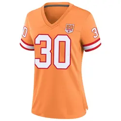 Nike D.J. Williams Tampa Bay Buccaneers Game Cream sicle 50th Season Jersey - Women's