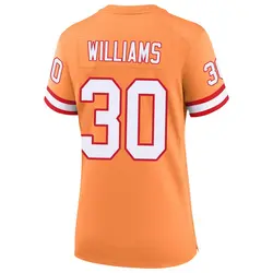 Nike D.J. Williams Tampa Bay Buccaneers Game Cream sicle 50th Season Jersey - Women's