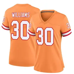 Nike D.J. Williams Tampa Bay Buccaneers Game Orange Throwback Jersey - Women's
