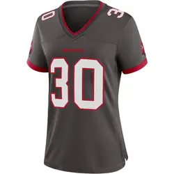 Nike D.J. Williams Tampa Bay Buccaneers Game Pewter Alternate Jersey - Women's