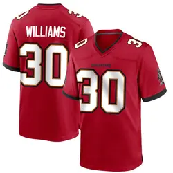 Nike D.J. Williams Tampa Bay Buccaneers Game Red Team Color Jersey - Youth