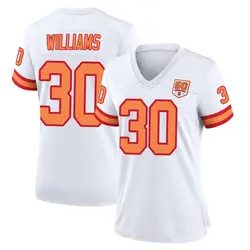 Nike D.J. Williams Tampa Bay Buccaneers Game White '76 50th Season Jersey - Women's
