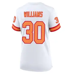 Nike D.J. Williams Tampa Bay Buccaneers Game White '76 50th Season Jersey - Women's