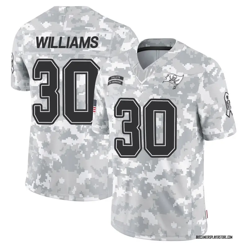 Nike D.J. Williams Tampa Bay Buccaneers Limited Arctic Camo 2024 Salute to Service Jersey - Youth