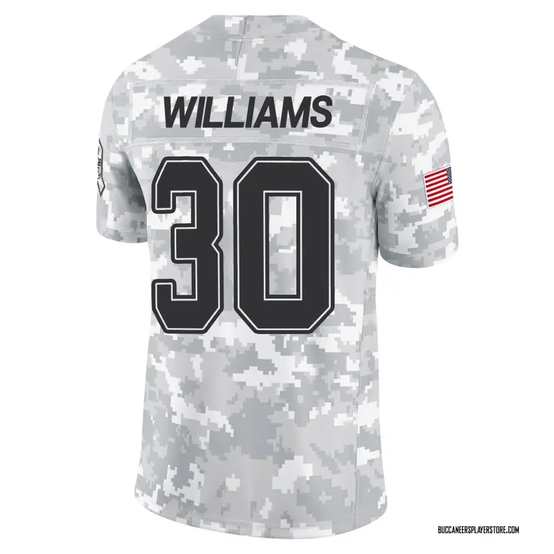 Nike D.J. Williams Tampa Bay Buccaneers Limited Arctic Camo 2024 Salute to Service Jersey - Youth
