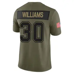 Nike D.J. Williams Tampa Bay Buccaneers Limited Olive 2025 Salute to Service Jersey - Youth