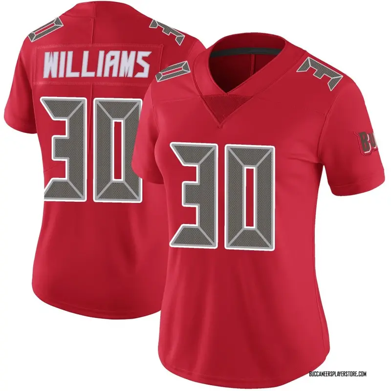 Nike D.J. Williams Tampa Bay Buccaneers Limited Red Color Rush Jersey - Women's