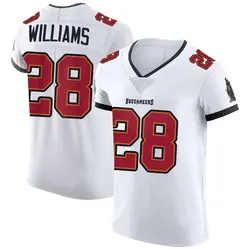 Nike Damarion Williams Tampa Bay Buccaneers Elite White Vapor Jersey - Men's