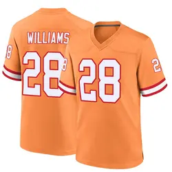 Nike Damarion Williams Tampa Bay Buccaneers Game Orange Throwback Jersey - Youth
