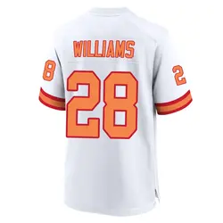 Nike Damarion Williams Tampa Bay Buccaneers Game White '76 50th Season Jersey - Men's
