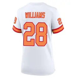 Nike Damarion Williams Tampa Bay Buccaneers Game White '76 50th Season Jersey - Women's