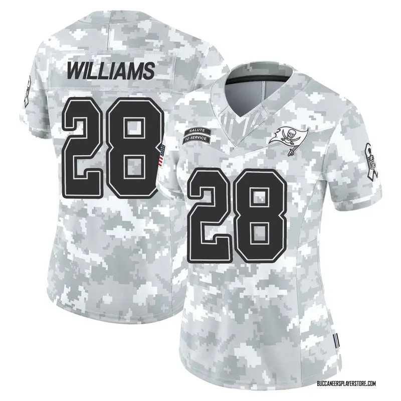 Nike Damarion Williams Tampa Bay Buccaneers Limited Arctic Camo 2024 Salute to Service Jersey - Women's