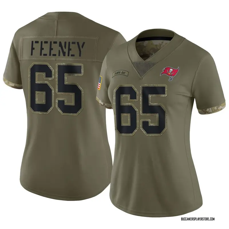 Nike Dan Feeney Tampa Bay Buccaneers Limited Olive 2022 Salute To Service Jersey - Women's