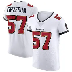 Nike Daniel Grzesiak Tampa Bay Buccaneers Elite White Vapor Jersey - Men's