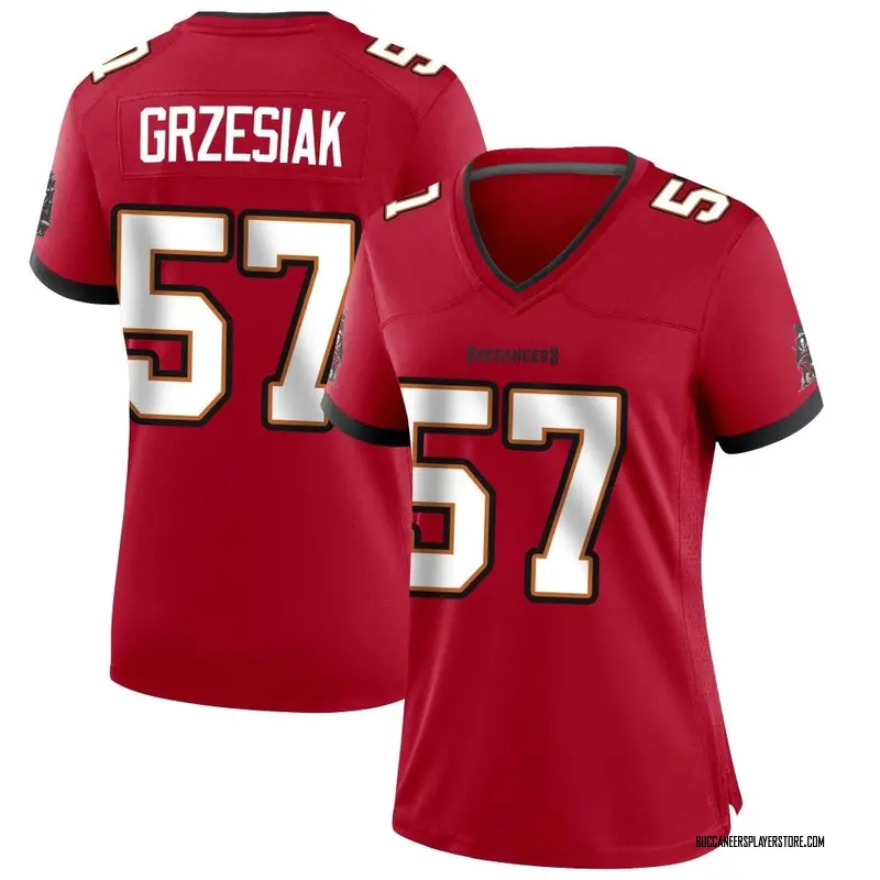 Nike Daniel Grzesiak Tampa Bay Buccaneers Game Red Team Color Jersey - Women's