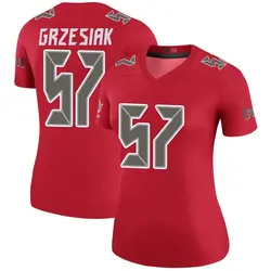 Nike Daniel Grzesiak Tampa Bay Buccaneers Legend Red Color Rush Jersey - Women's
