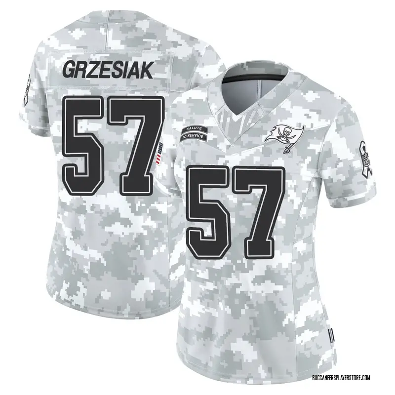 Nike Daniel Grzesiak Tampa Bay Buccaneers Limited Arctic Camo 2024 Salute to Service Jersey - Women's
