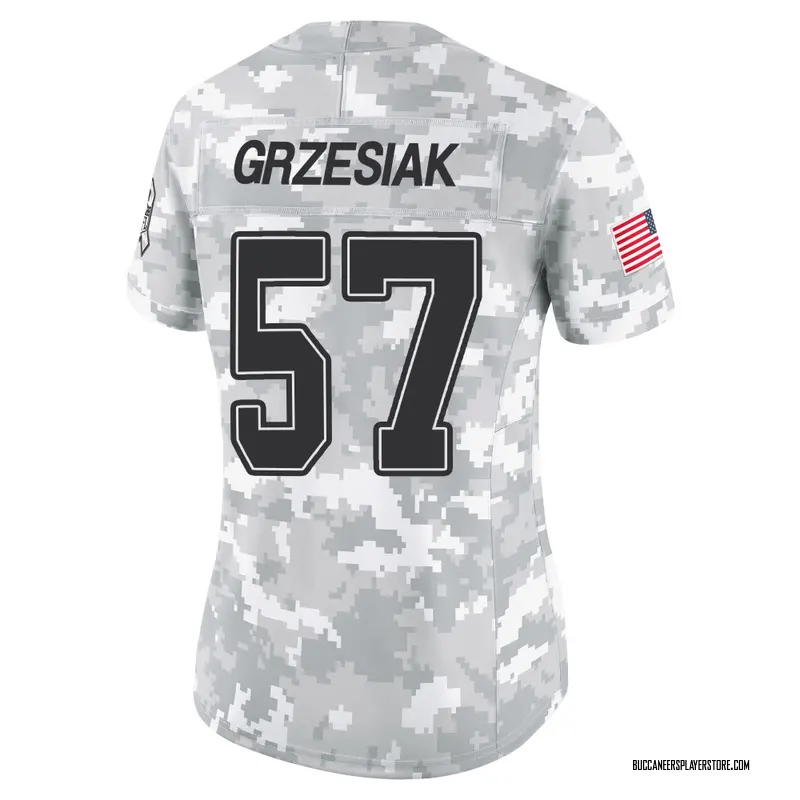 Nike Daniel Grzesiak Tampa Bay Buccaneers Limited Arctic Camo 2024 Salute to Service Jersey - Women's