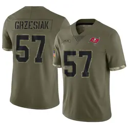 Nike Daniel Grzesiak Tampa Bay Buccaneers Limited Olive 2022 Salute To Service Jersey - Men's