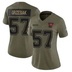 Nike Daniel Grzesiak Tampa Bay Buccaneers Limited Olive 2025 Salute to Service Jersey - Women's