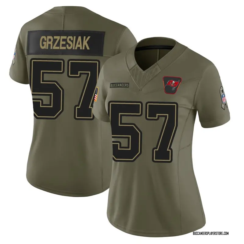 Nike Daniel Grzesiak Tampa Bay Buccaneers Limited Olive 2025 Salute to Service Jersey - Women's