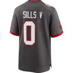 Nike David Sills V Tampa Bay Buccaneers Game Pewter Alternate Jersey - Men's